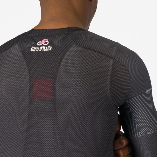 Abbigliamento uomo Maglia da gara nera Giro d'Italia 2024 Abbigliamento uomo Maglia da gara nera Giro d'Italia 2024