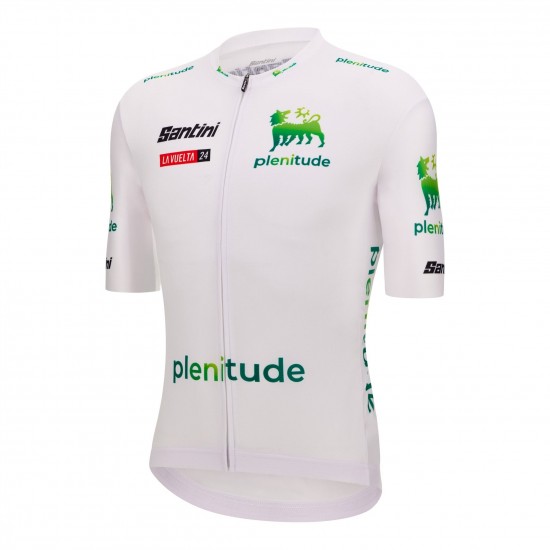 Abbigliamento maschile Vuelta Espana Maglia Bianca 2024 Abbigliamento maschile Vuelta Espana Maglia Bianca 2024