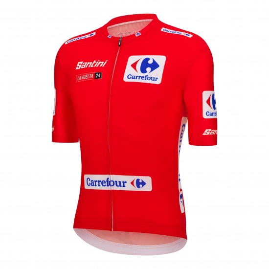 Abbigliamento Uomo Santini Vuelta Espana Maglia Rossa 2024 Abbigliamento Uomo Santini Vuelta Espana Maglia Rossa 2024
