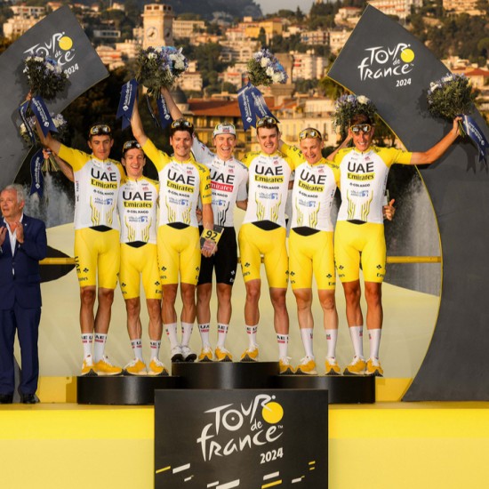 Abbigliamento uomo Maglia Pissei Team UAE 2024 Tour de France Abbigliamento uomo Maglia Pissei Team UAE 2024 Tour de France
