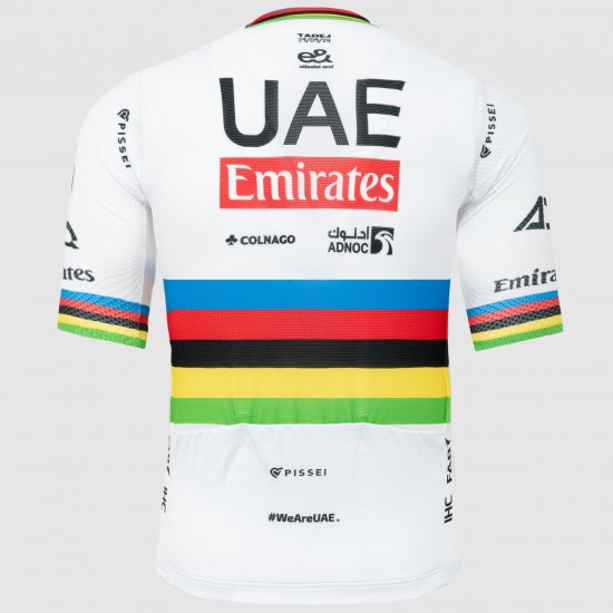 Maglia magistrale Pissei Team UAE 2024 da uomo-Campione del mondo Maglia magistrale Pissei Team UAE 2024 da uomo-Campione del mondo