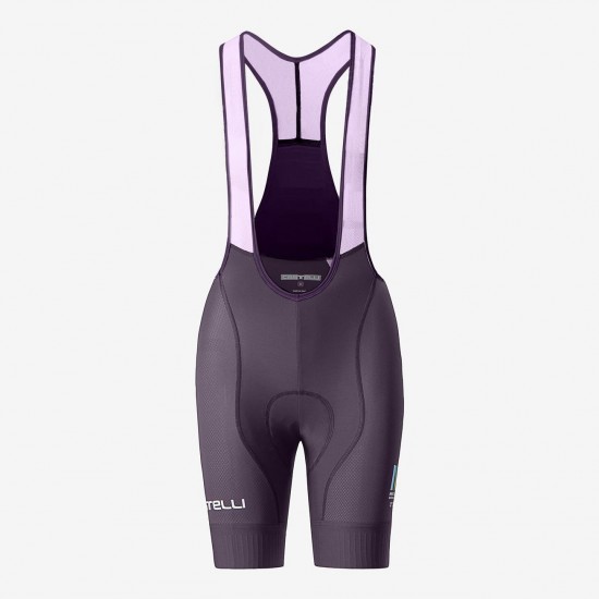 Abbigliamento donna Maratona Dles Dolomites-Enel 2024 Pantaloncini con bretelle da donna