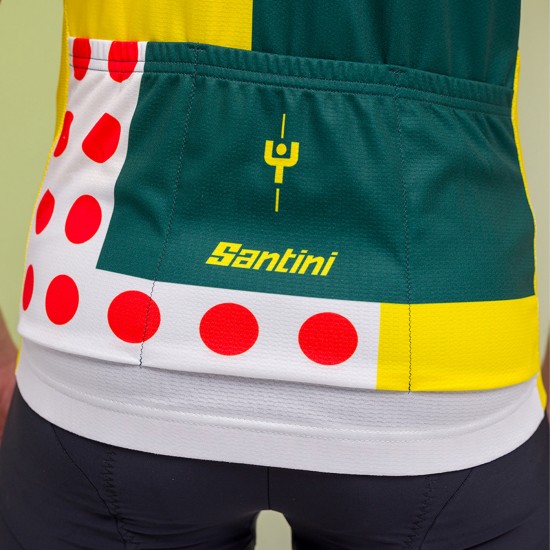 Abbigliamento Uomo Santini Tour de France 2024 Maglia Combo Abbigliamento Uomo Santini Tour de France 2024 Maglia Combo