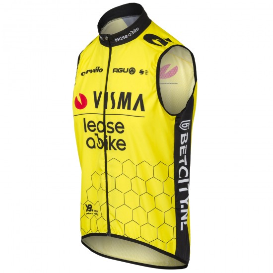 Abbigliamento uomo Gilet Agu Wind Team Visma Lease a Bike 2024 Abbigliamento uomo Gilet Agu Wind Team Visma Lease a Bike 2024