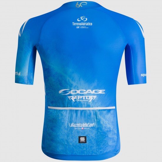 Maglia Sportful Tirreno Adriatico 2025 da uomo-Azzurro Maglia Sportful Tirreno Adriatico 2025 da uomo-Azzurro