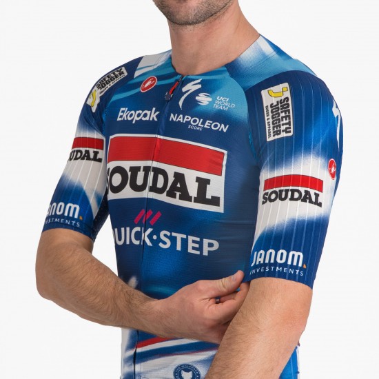 Abbigliamento uomo Maglia Castelli Soudal Quick-Step 2025 Aero Race 8S Abbigliamento uomo Maglia Castelli Soudal Quick-Step 2025 Aero Race 8S