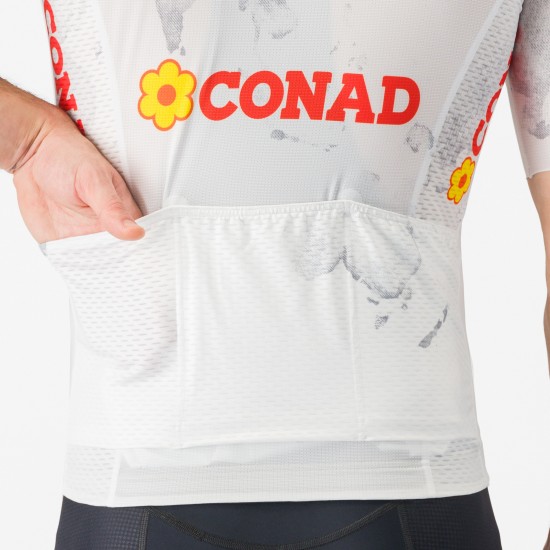 Abbigliamento uomo Maglia Bianca Competizione 3 Giro d'Italia 2025 Abbigliamento uomo Maglia Bianca Competizione 3 Giro d'Italia 2025