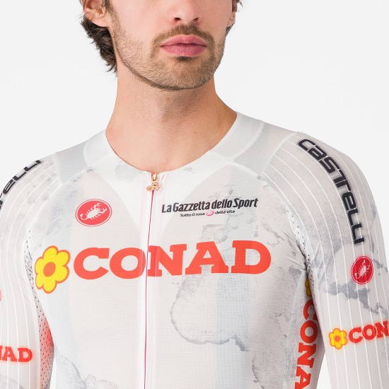Maglia bianca da uomo Giro d'Italia 2025 Race 8S Maglia bianca da uomo Giro d'Italia 2025 Race 8S