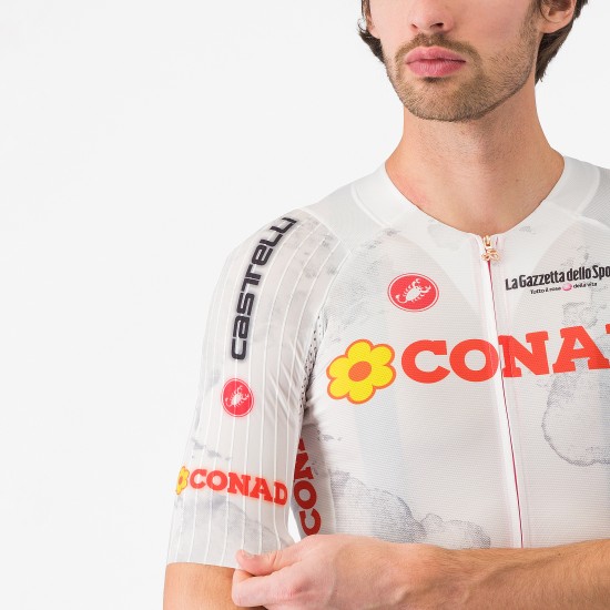 Maglia bianca da uomo Giro d'Italia 2025 Race 8S Maglia bianca da uomo Giro d'Italia 2025 Race 8S