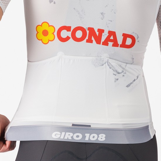 Maglia bianca da uomo Giro d'Italia 2025 Race 8S Maglia bianca da uomo Giro d'Italia 2025 Race 8S