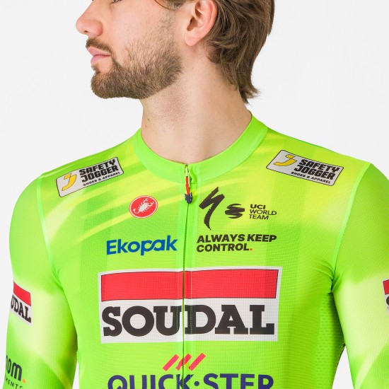 Abbigliamento uomo Maglia Castelli Soudal Quick-Step 2025 Competizione 3-Visibility 25 Abbigliamento uomo Maglia Castelli Soudal Quick-Step 2025 Competizione 3-Visibility 25