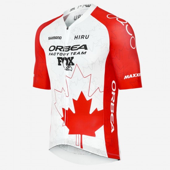 Abbigliamento uomo Maglia Core Hiru Orbea Factory Team 2025-Campione canadese Abbigliamento uomo Maglia Core Hiru Orbea Factory Team 2025-Campione canadese