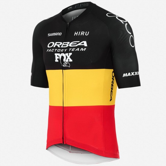 Abbigliamento uomo Maglia Core Hiru Orbea Factory Team 2025-Campione belga Abbigliamento uomo Maglia Core Hiru Orbea Factory Team 2025-Campione belga