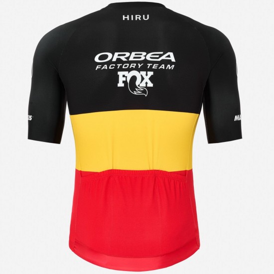 Abbigliamento uomo Maglia Core Hiru Orbea Factory Team 2025-Campione belga Abbigliamento uomo Maglia Core Hiru Orbea Factory Team 2025-Campione belga