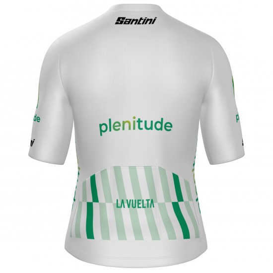 Abbigliamento Uomo Maglia Bianca Santini Vuelta Espana 2025 Abbigliamento Uomo Maglia Bianca Santini Vuelta Espana 2025