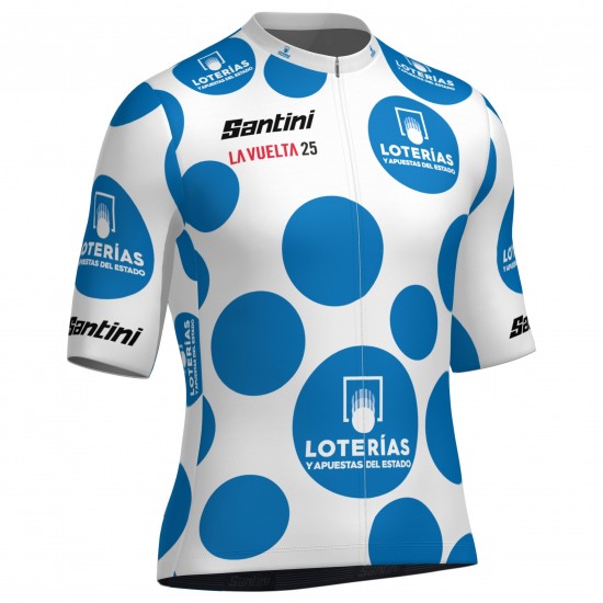 Abbigliamento uomo Maglia Santini Pois Vuelta España 2025 Abbigliamento uomo Maglia Santini Pois Vuelta España 2025