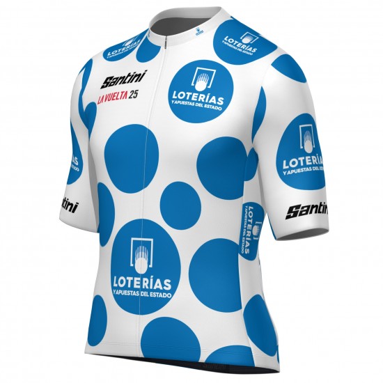 Abbigliamento uomo Maglia Santini Pois Vuelta España 2025 Abbigliamento uomo Maglia Santini Pois Vuelta España 2025
