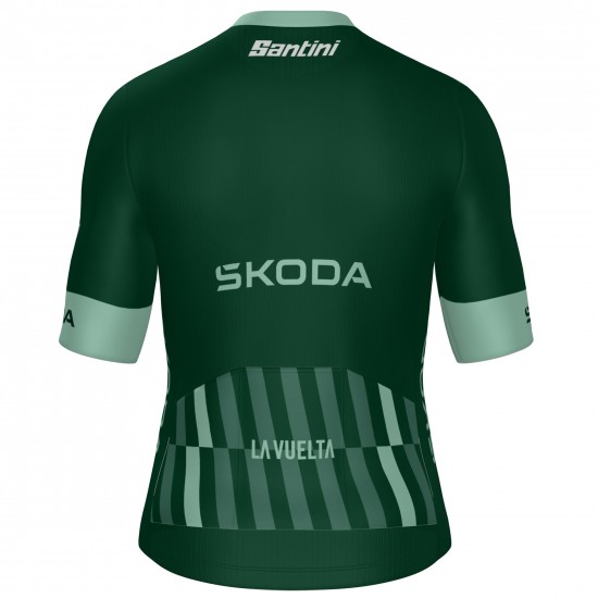 Abbigliamento Uomo Maglia Verde Santini Vuelta Espana 2025 Abbigliamento Uomo Maglia Verde Santini Vuelta Espana 2025