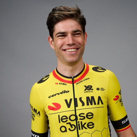 Abbigliamento Uomo Maglia Team Visma Lease a Bike 2025-Wout Van Aert Abbigliamento Uomo Maglia Team Visma Lease a Bike 2025-Wout Van Aert