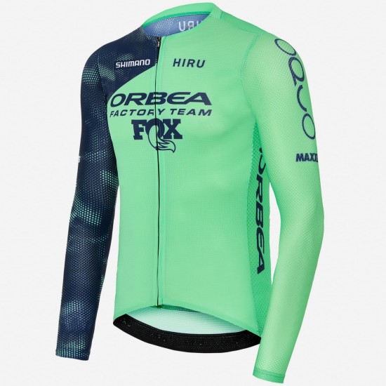 Abbigliamento Uomo Maglia a Manica Lunga Lab Aero Hiru Orbea Factory Team 2025 Abbigliamento Uomo Maglia a Manica Lunga Lab Aero Hiru Orbea Factory Team 2025