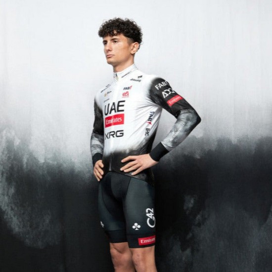 Abbigliamento uomo Maglia a maniche lunghe Pissei UAE Team Emirates 2025 Abbigliamento uomo Maglia a maniche lunghe Pissei UAE Team Emirates 2025