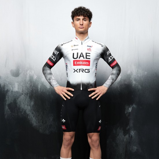 Abbigliamento uomo Maglia a maniche lunghe Primapelle Pissei UAE Team Emirates 2025 Abbigliamento uomo Maglia a maniche lunghe Primapelle Pissei UAE Team Emirates 2025