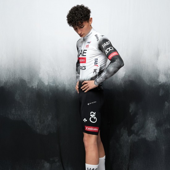 Abbigliamento uomo Maglia a maniche lunghe Primapelle Pissei UAE Team Emirates 2025 Abbigliamento uomo Maglia a maniche lunghe Primapelle Pissei UAE Team Emirates 2025