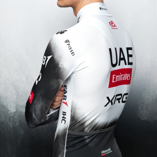 Abbigliamento uomo Maglia a maniche lunghe Primapelle Pissei UAE Team Emirates 2025 Abbigliamento uomo Maglia a maniche lunghe Primapelle Pissei UAE Team Emirates 2025