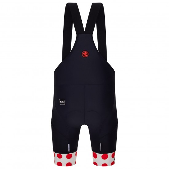Calzamaglia con bretelle Santini Pois Tour de France 2025 da uomo Calzamaglia con bretelle Santini Pois Tour de France 2025 da uomo
