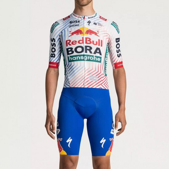 Abbigliamento uomo Pantaloncini con bretelle Specialized Red Bull Bora-Hansgrohe 2025 Race-TDF Abbigliamento uomo Pantaloncini con bretelle Specialized Red Bull Bora-Hansgrohe 2025 Race-TDF