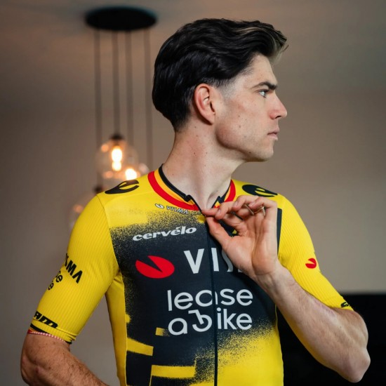 Abbigliamento Uomo Maglia Team Visma Lease a Bike 2025 The Wingbeat-Wout Van Aert Abbigliamento Uomo Maglia Team Visma Lease a Bike 2025 The Wingbeat-Wout Van Aert