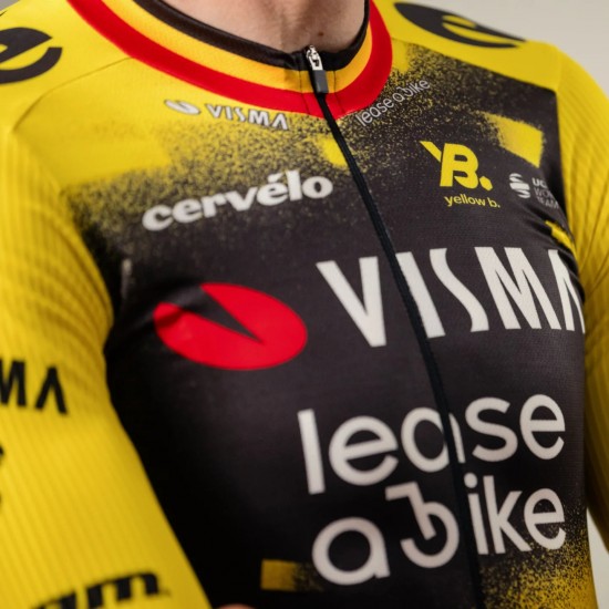 Abbigliamento Uomo Maglia Team Visma Lease a Bike 2025 The Wingbeat-Wout Van Aert Abbigliamento Uomo Maglia Team Visma Lease a Bike 2025 The Wingbeat-Wout Van Aert