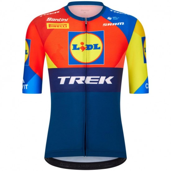 Abbigliamento uomo Maglia Santini Lidl Trek 2025 Abbigliamento uomo Maglia Santini Lidl Trek 2025