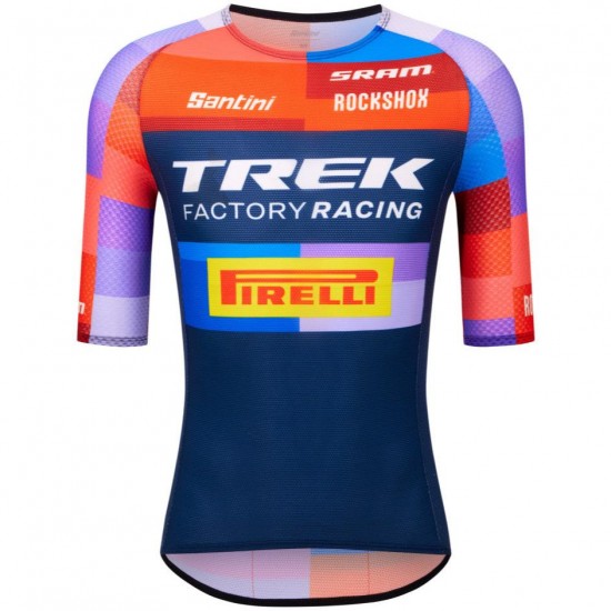 Maglia Santini Trek Factory Racing XC 2025 da uomo Maglia Santini Trek Factory Racing XC 2025 da uomo