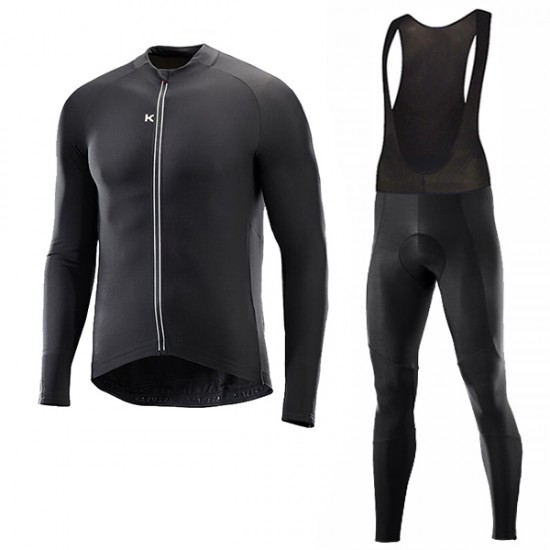2018 Katusha nero Abbigliamento Ciclismo Maglia Ciclismo Manica Lunga e Salopette Lunga 73691RT