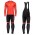 Completo Ciclismo 2020 Scott RC 1.0 Fiery Squadre Maglia Ciclismo Manica Lunga e Salopette