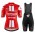 Completo Ciclismo 2020 SUMWEB rosso Donna MSquadre abbigliamento Bici Completo Maglia Ciclismo Corta e Salopette