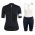 Completo Ciclismo 2020 Rapha Pro Donna nero-bianca MSquadre abbigliamento Bici Completo Maglia Ciclismo Corta e Salopette