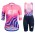Completo Ciclismo 2020 EF Pro Cycling Rose Donna MSquadre abbigliamento Bici Completo Maglia Ciclismo Corta e Salopette