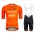 Completo Ciclismo 2020 Euskaltel Euskadi Orange MSquadre abbigliamento Bici Completo Maglia Ciclismo Corta e Salopette