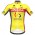 Completo Ciclismo 2020 Bingoal Wallonie Bruxelle giallo Squadre Maglia Ciclismo Manica Corta