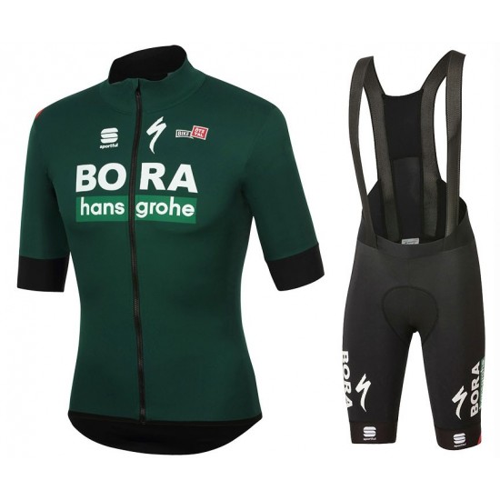Completo Ciclismo 2020 BORA-hansgrohe vert Edition MSquadre abbigliamento Bici Completo Maglia Ciclismo Corta e Salopette