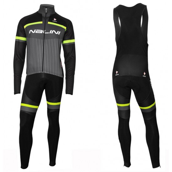 Completo Ciclismo 2020 Nalini Thebe nero-giallo Squadre Maglia Ciclismo Manica Lunga e Salopette
