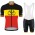 belgium Pro 2021 Team abbigliamento Bici Completo Maglia Ciclismo Corta e Pantaloncin 7ViCXi