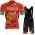 2022 Team Bahrain Victorious abbigliamento Bici Completo Maglia Ciclismo Corta e pantaloni 4eDz9