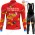 2022 Winter Bahrain Victorious Pro Team Abbigliamento Ciclismo Maglia Ciclismo Manica Lunga e Salopette Lunga QdTjJ