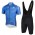 2018 Dubai Tour blu abbigliamento Ciclismo Completo Maglia Ciclismo Corta e Salopette 58734CL