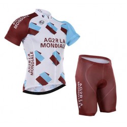 2016 Ag2r La Mondiale Nuovo abbigliamento Bici Completo Maglia Ciclismo Corta e Pantaloncini 17060-XR