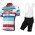 Bianchi Milano Telgate Nuovo abbigliamento Ciclismo Completo Maglia Ciclismo Corta e Salopette bianco 24087-DQ