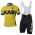 2016 KAS giallo fluo Nuovo abbigliamento Ciclismo Completo Maglia Ciclismo Corta e Salopette 16011-HO
